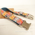 Lead Rope Dog Collars With Adjustable Metal Buckle